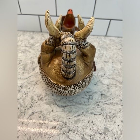 Texas Armadillo wine champagne bottle holder rustic country western - Picture 4 of 5